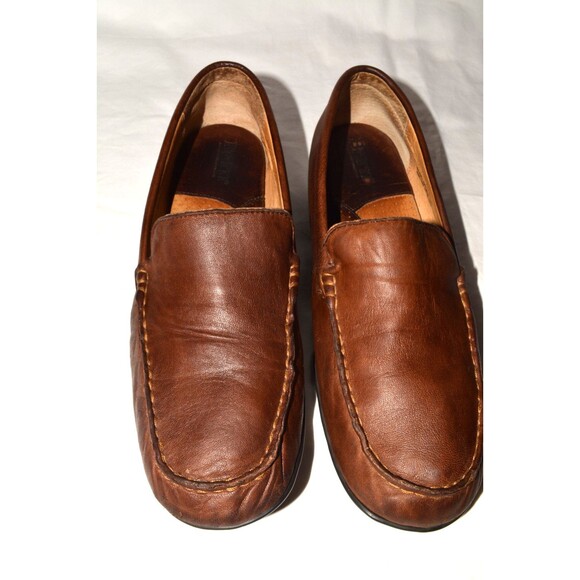 Born Handcrafted Leather Loafers Men’s Size 8.5 M Brown Slip-On Casual Comfort - Picture 2 of 7